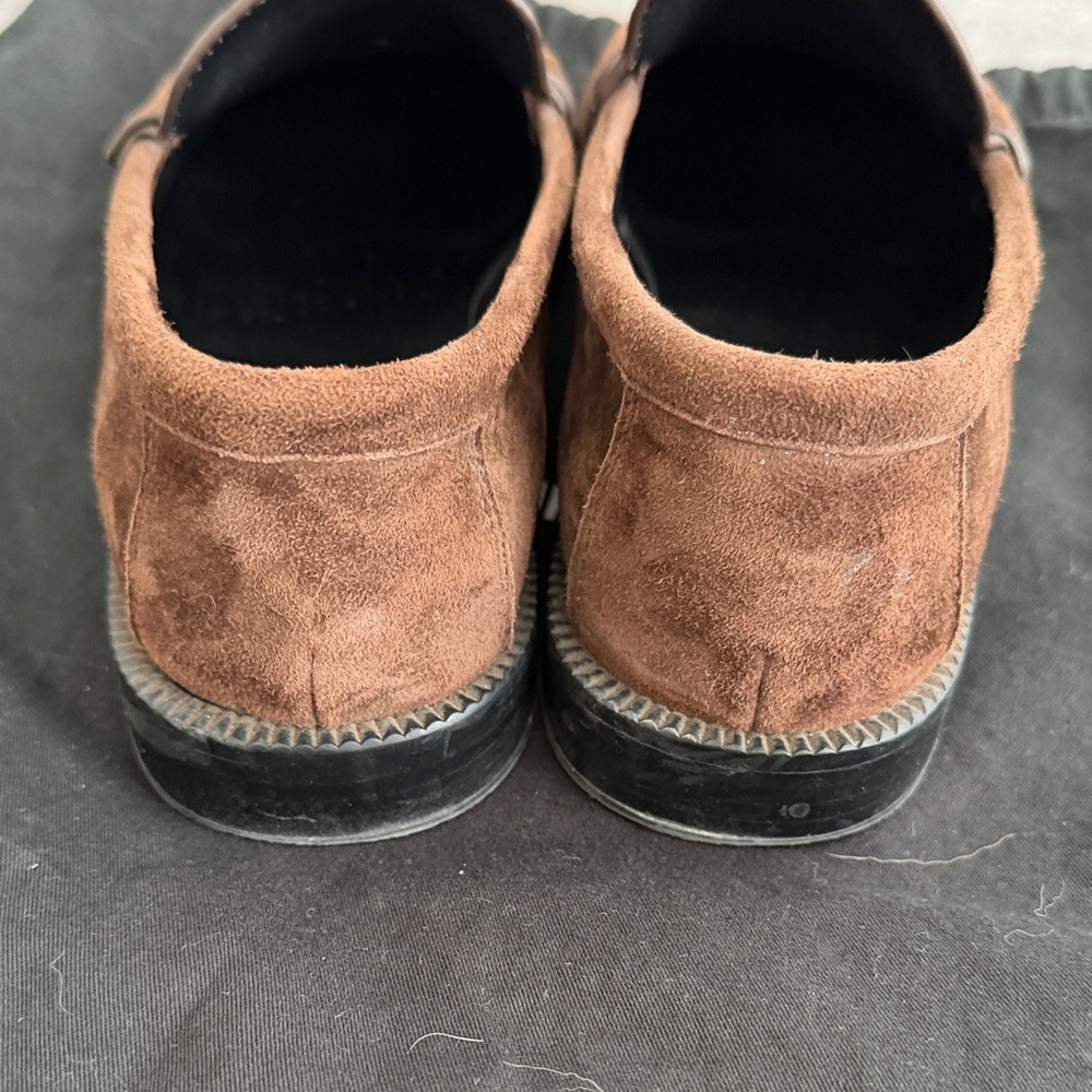 Saint Laurent Dark Brown Suede Loafers Size 8 (38). - Picture 4 of 8